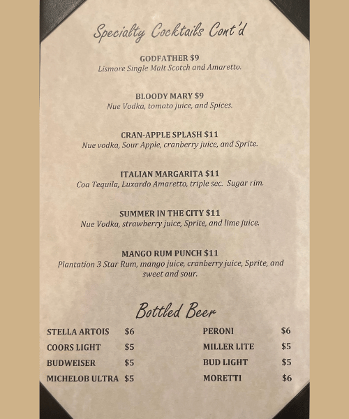 Wine Menu 1