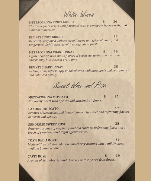 Wine Menu 3